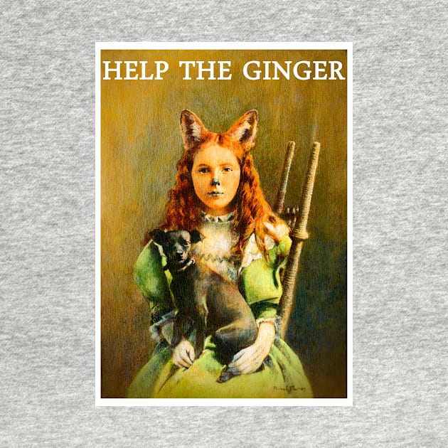 HELP THE GINGER Vintage Victorian Fox Girl by mictomart